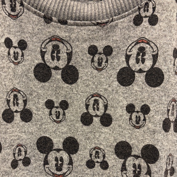 Disney Gray Knit Mickey Mouse Top - Picture 3 of 9